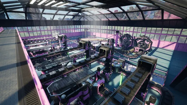 Inside a factory